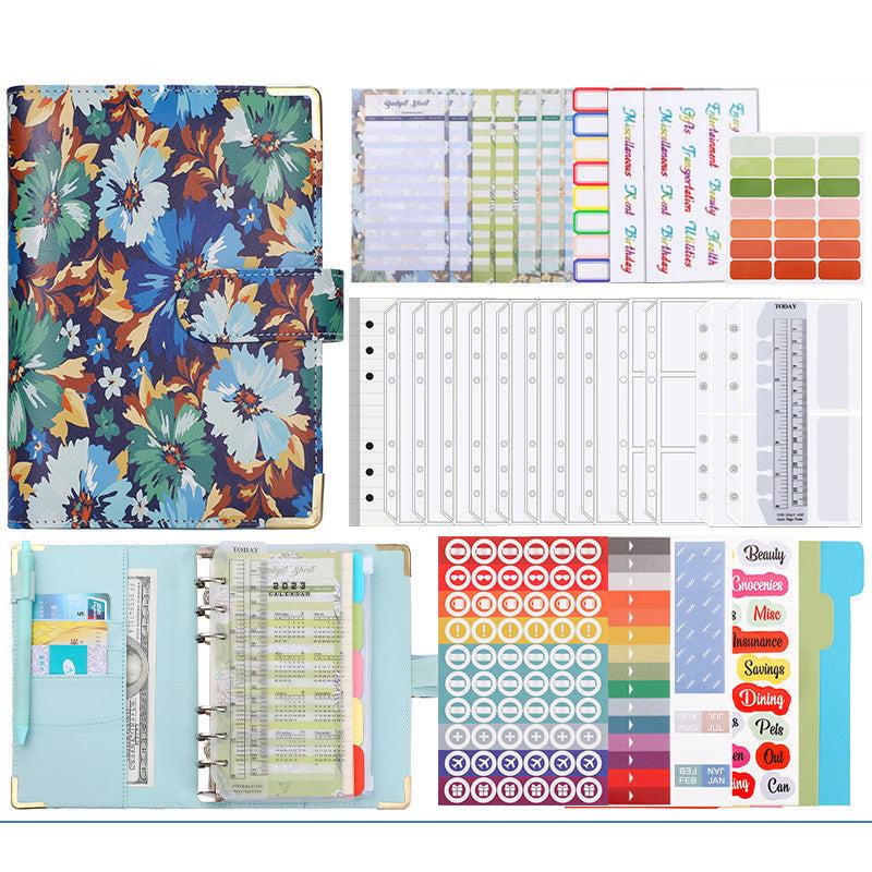 A6 Zipper Bag Printing Loose leaf Folder PU Notebook