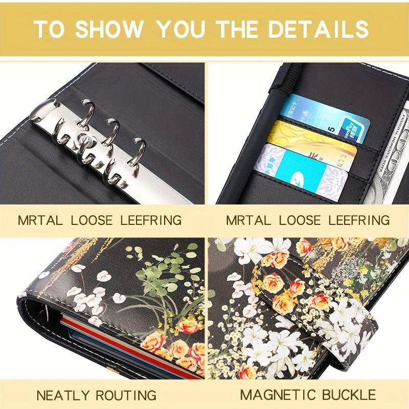 A6 Zipper Bag Printing Loose leaf Folder PU Notebook