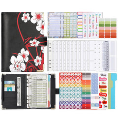 A6 Zipper Bag Printing Loose leaf Folder PU Notebook