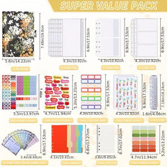A6 Zipper Bag Printing Loose leaf Folder PU Notebook