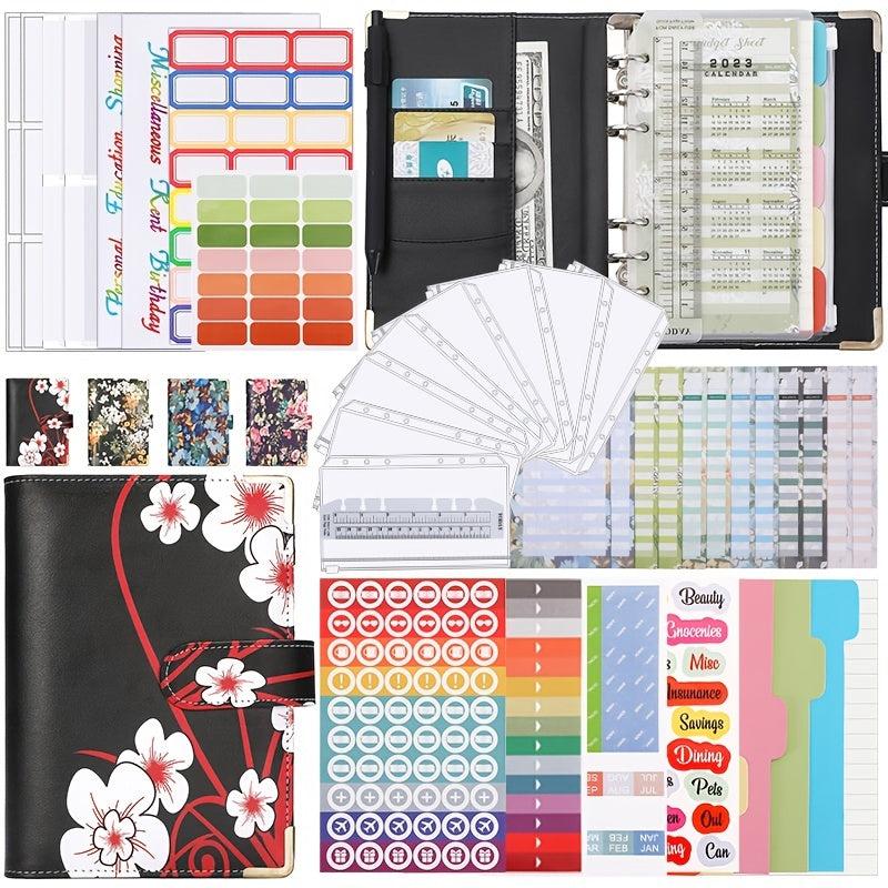 A6 Zipper Bag Printing Loose leaf Folder PU Notebook
