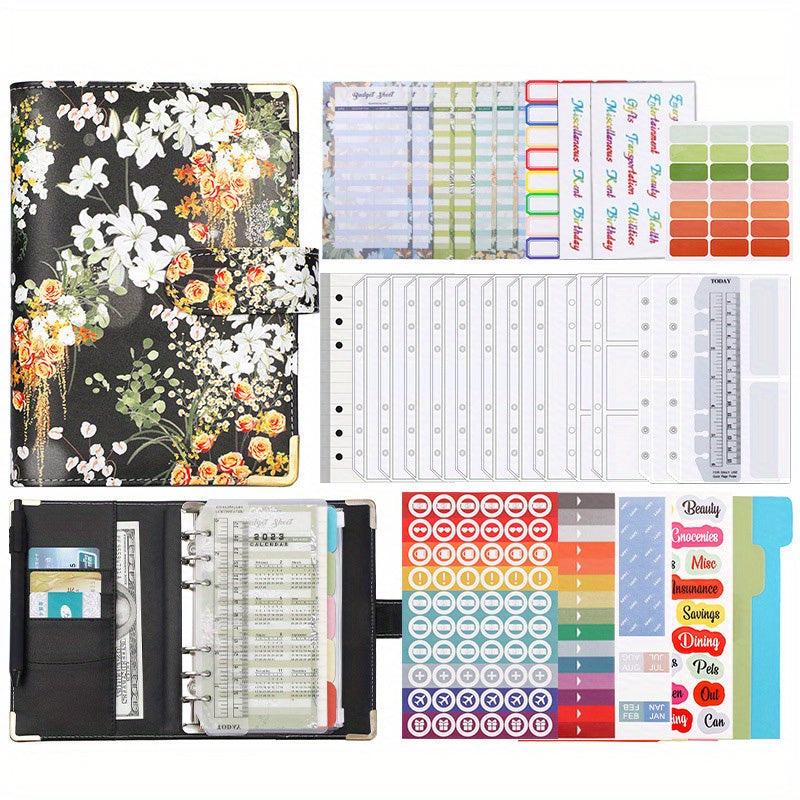 A6 Zipper Bag Printing Loose leaf Folder PU Notebook