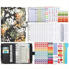 A6 Zipper Bag Printing Loose leaf Folder PU Notebook