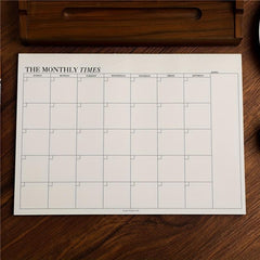 Small Fresh Tearable Monthly Planner Work Week Schedule Notepad