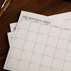 Small Fresh Tearable Monthly Planner Work Week Schedule Notepad