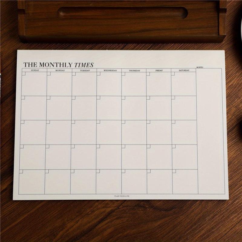Small Fresh Tearable Monthly Planner Work Week Schedule Notepad