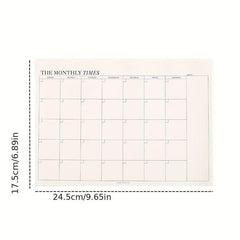 Small Fresh Tearable Monthly Planner Work Week Schedule Notepad