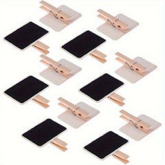 30pcs Mini Chalkboard Clip Wooden Message Board Signs for Memo Note Food Label