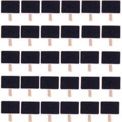 30pcs Mini Chalkboard Clip Wooden Message Board Signs for Memo Note Food Label