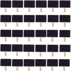 30pcs Mini Chalkboard Clip Wooden Message Board Signs for Memo Note Food Label