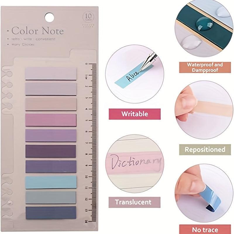 600 Sheets Sticky Notes Set With Ruler For Index Tabs Page Markers