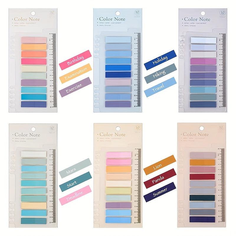 600 Sheets Sticky Notes Set With Ruler For Index Tabs Page Markers