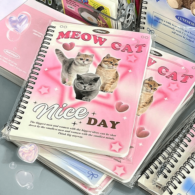 Sweetheart Coil Notebook Pink Purple School Stationery