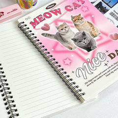Sweetheart Coil Notebook Pink Purple School Stationery