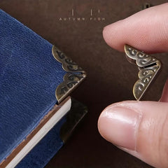 Journal Metal Corner Protector Bag Accessories Thin Leather Book Corner