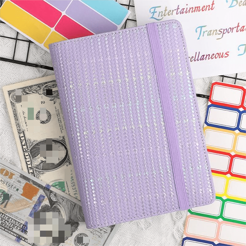 Cash Envelopes Budget Binder - PU Leather Look - Money Saving Binder