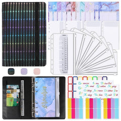 Cash Envelopes Budget Binder - PU Leather Look - Money Saving Binder
