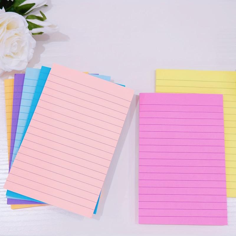50 Sheets Lined Sticky Notes Post Bright Square Sticky Notes Pad