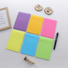 50 Sheets Lined Sticky Notes Post Bright Square Sticky Notes Pad