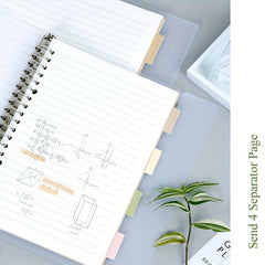 A5 B5 PP Cover Loose leaf Notebook Horizontal Line Notepad
