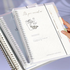A5 B5 PP Cover Loose leaf Notebook Horizontal Line Notepad