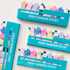 Cats Sticky Point Markers Index Writing Paper Memo Pad