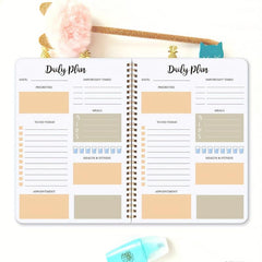 BUBU Daily Planner To Do List Tasks Important Time Management And Meal Plan