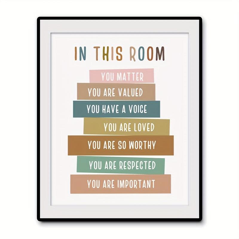 You Matter You Are Loved Classroom Decor