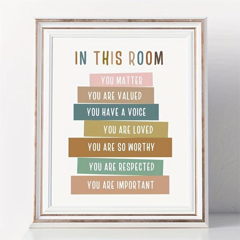 You Matter You Are Loved Classroom Decor