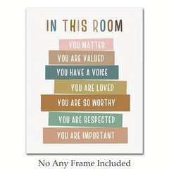 You Matter You Are Loved Classroom Decor