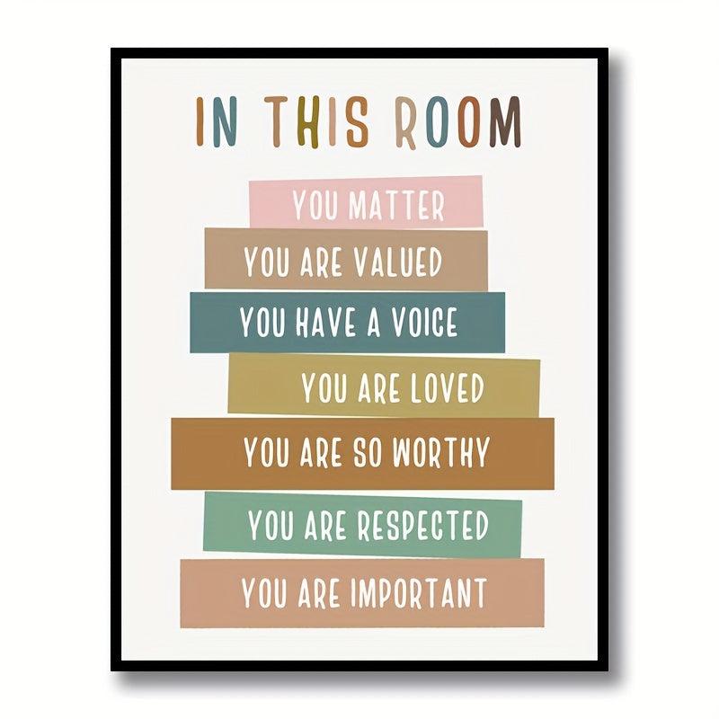 You Matter You Are Loved Classroom Decor