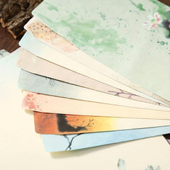 6pcs Vintage Stationary Set, Letter Paper and Envelopes, Retro Flowers Design