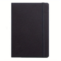 Hard Leather Office Notebook with Elastic Band & Cloth Surface