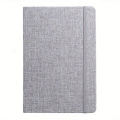 Hard Leather Office Notebook with Elastic Band & Cloth Surface