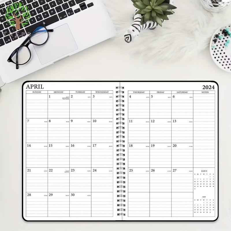 Planner Weekly And Monthly Notebook Spiral 12 Month Agenda Journal