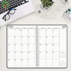 Planner Weekly And Monthly Notebook Spiral 12 Month Agenda Journal