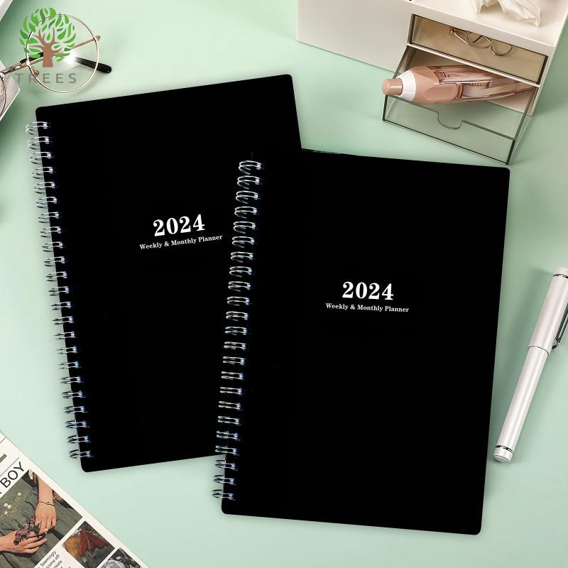 Planner Weekly And Monthly Notebook Spiral 12 Month Agenda Journal
