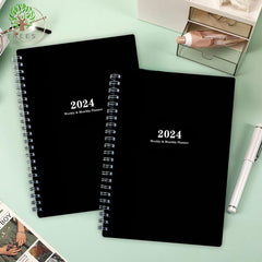 Planner Weekly And Monthly Notebook Spiral 12 Month Agenda Journal
