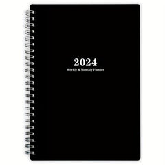Planner Weekly And Monthly Notebook Spiral 12 Month Agenda Journal