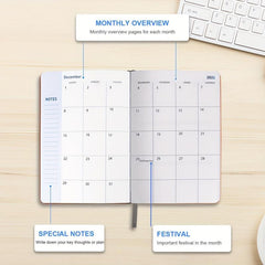 Planner 18 Months Weekly & Monthly Academic Year Calendar Jan-Jun Hardcover