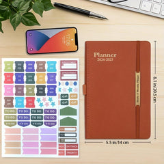 Planner 18 Months Weekly & Monthly Academic Year Calendar Jan-Jun Hardcover