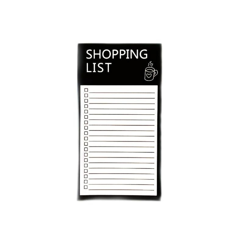 2pcs Magnetic Grocery List Pad with Pen Holder - Funny Notepad for Fridge