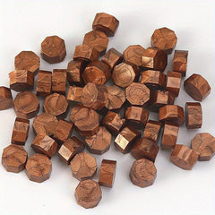 100pcs Octagonal Metal Tie Bag Wax Pellets Sealing Wax