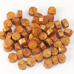 100pcs Octagonal Metal Tie Bag Wax Pellets Sealing Wax