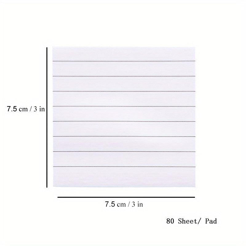 Pastel Sticky Notes 80 Sheets 7.62cmX7 Self Stick Note Pads School Supplies