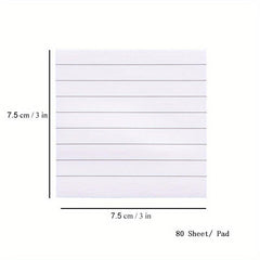 Pastel Sticky Notes 80 Sheets 7.62cmX7 Self Stick Note Pads School Supplies