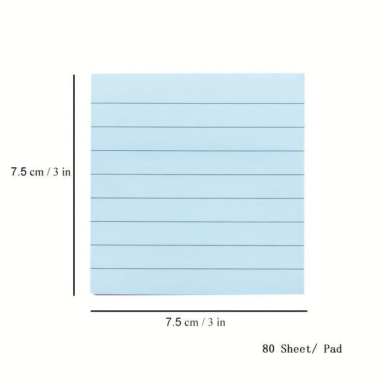 Pastel Sticky Notes 80 Sheets 7.62cmX7 Self Stick Note Pads School Supplies
