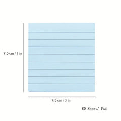Pastel Sticky Notes 80 Sheets 7.62cmX7 Self Stick Note Pads School Supplies
