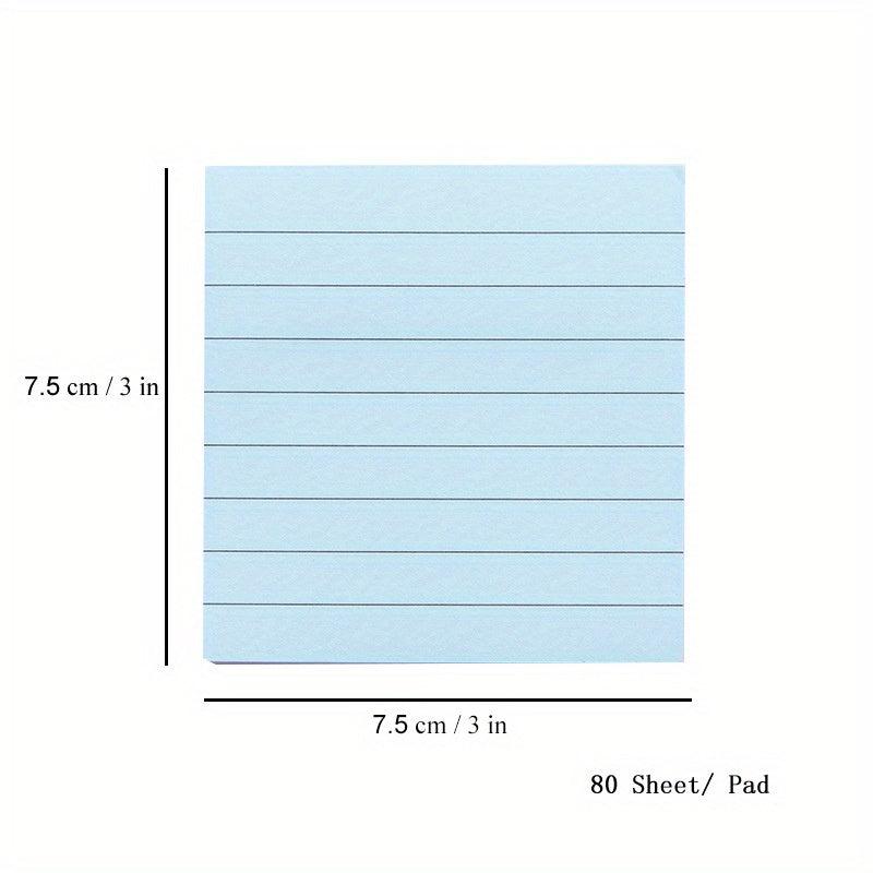 Pastel Sticky Notes 80 Sheets 7.62cmX7 Self Stick Note Pads School Supplies