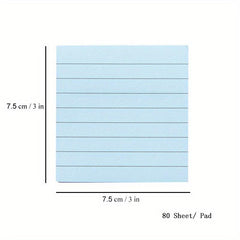 Pastel Sticky Notes 80 Sheets 7.62cmX7 Self Stick Note Pads School Supplies